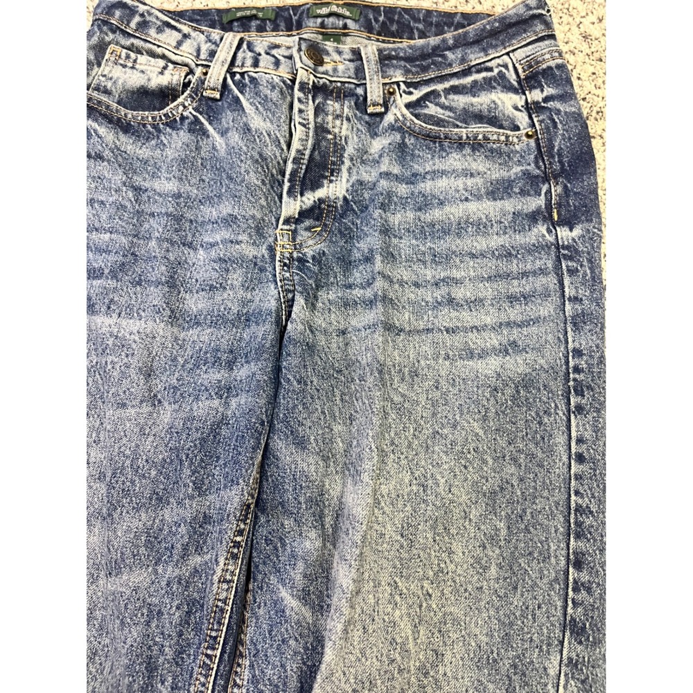 Wild Fable‎ Easy Rigid High Rise Straight Leg Jeans Blue Acid Wash Womens Size 4 - Picture 3 of 12